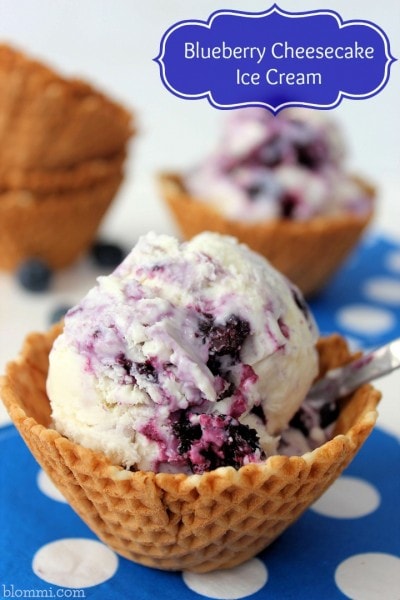 Blueberry Cheesecake Ice Cream (No Churn) Recipe - Mom Foodie