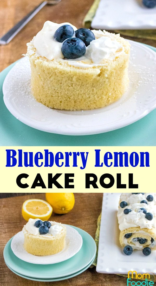 Blueberry Lemon Cake Roll Pinterest