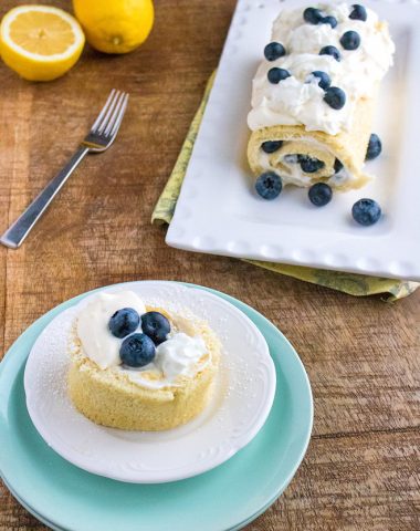 Blueberry Lemon Cake roll