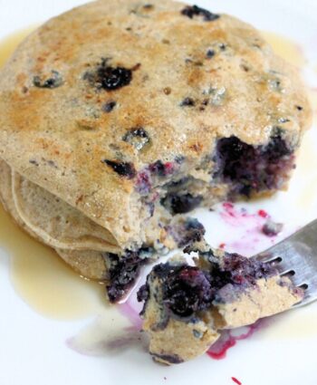 Blueberry Oatmeal Pancakes