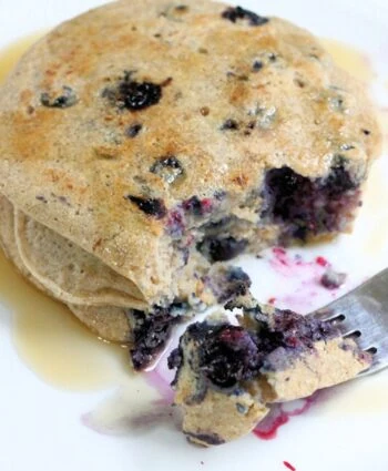 Blueberry Oatmeal Pancakes