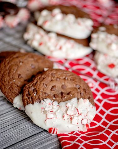 Brownie Cookies with Peppermint