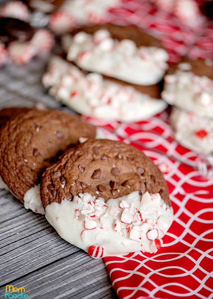 Brownie Cookies with Peppermint