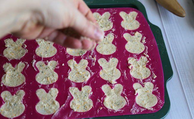 Bunny croquettes in mold