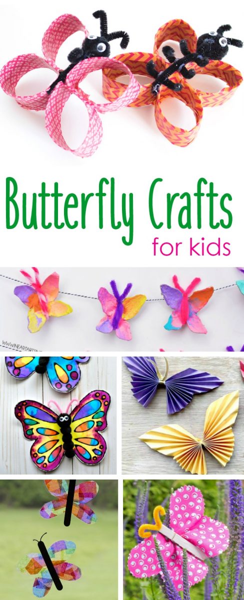 15 FUN BUTTERFLY PAPER CRAFTS FOR KIDS + EDUCATIONAL BUTTERFLY VIDEOS