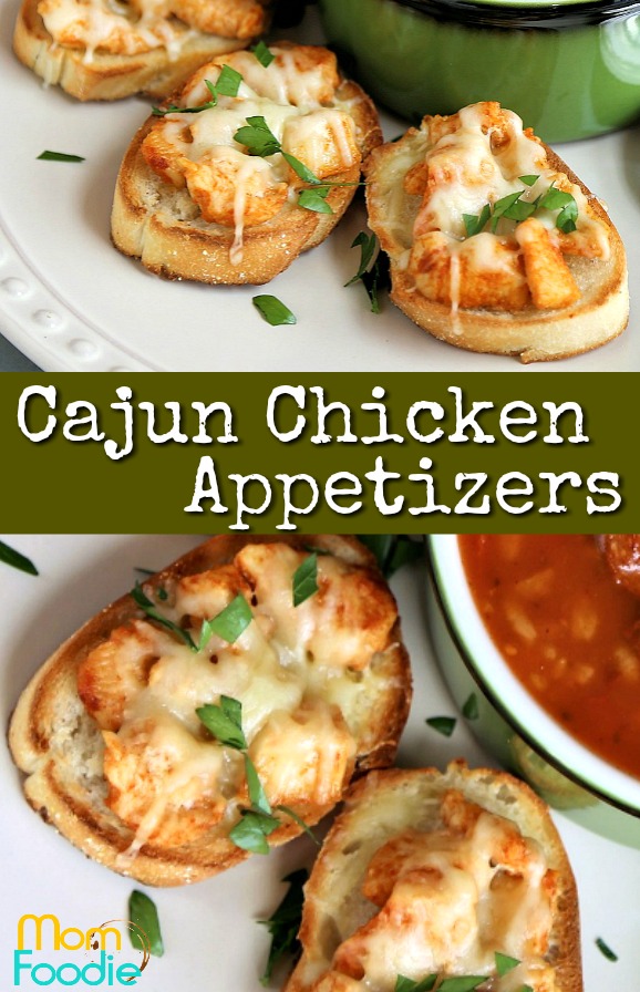 Cajun Chicken Appetizers - Mini Open Faced Sandwiches