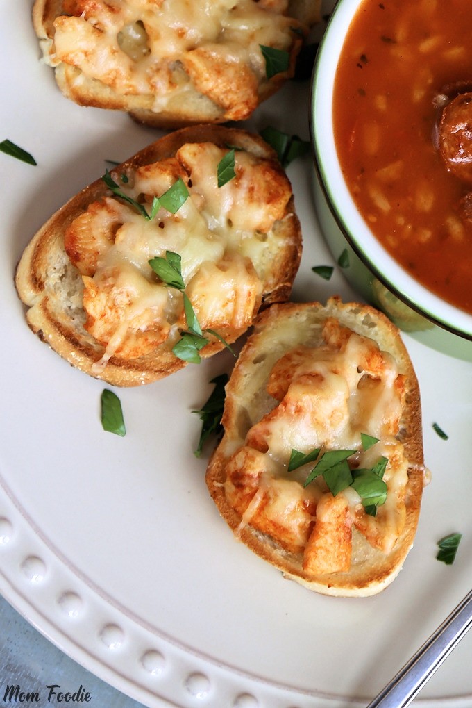 Cajun Chicken Appetizers Mini Open Faced Sandwiches