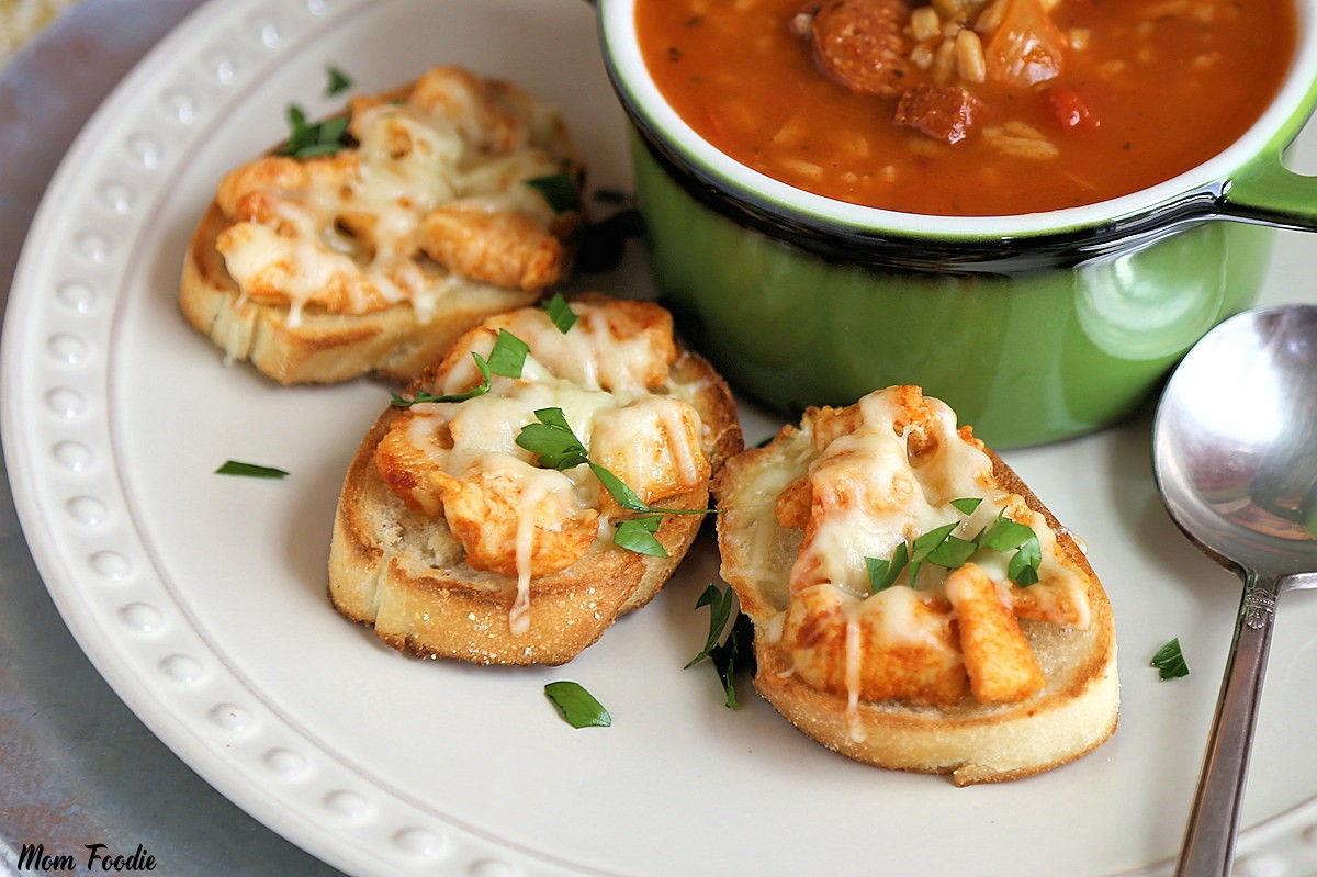 Cajun Chicken Appetizers Mini Open Faced Sandwiches