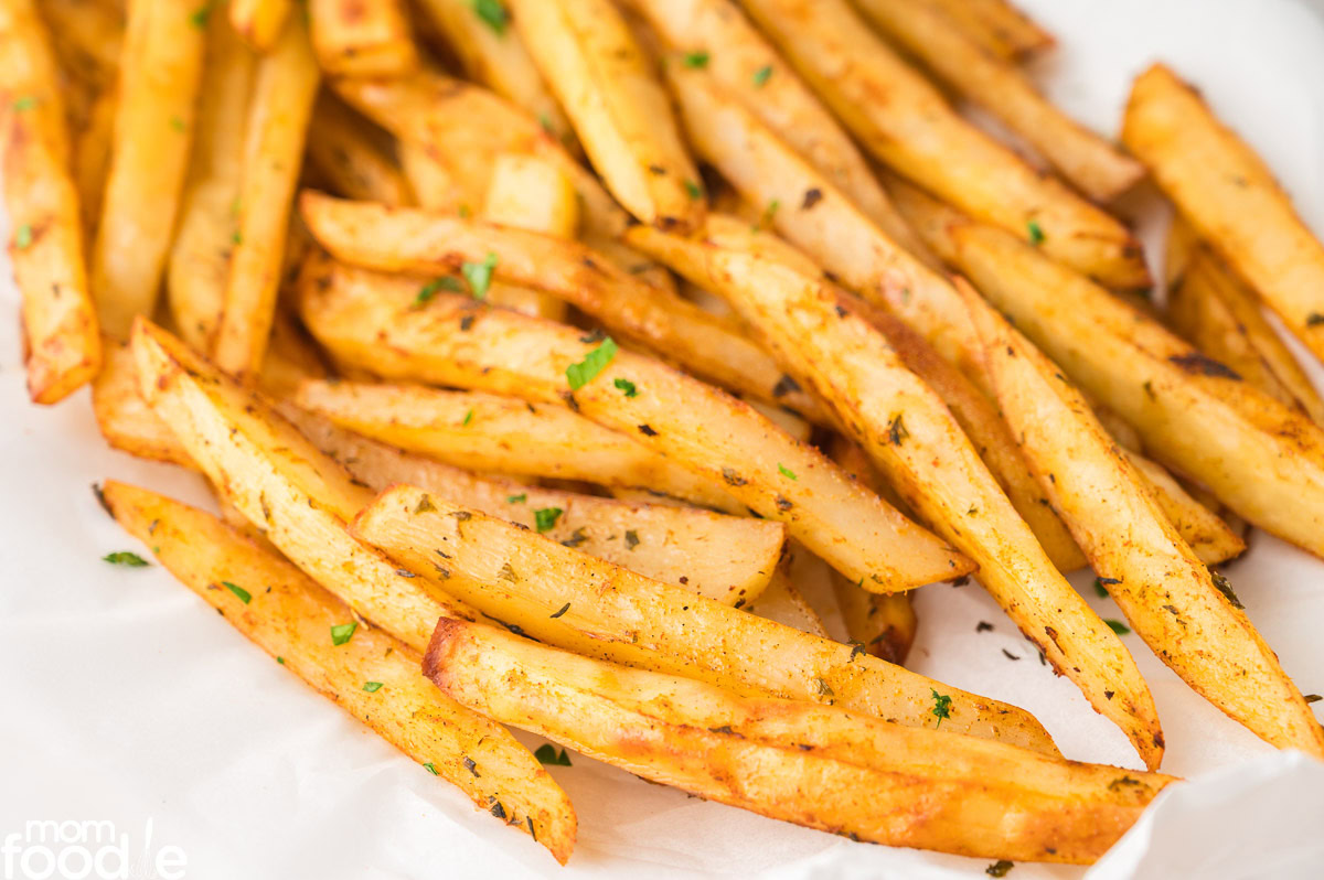 Crispy Cajun French Fries on platter
