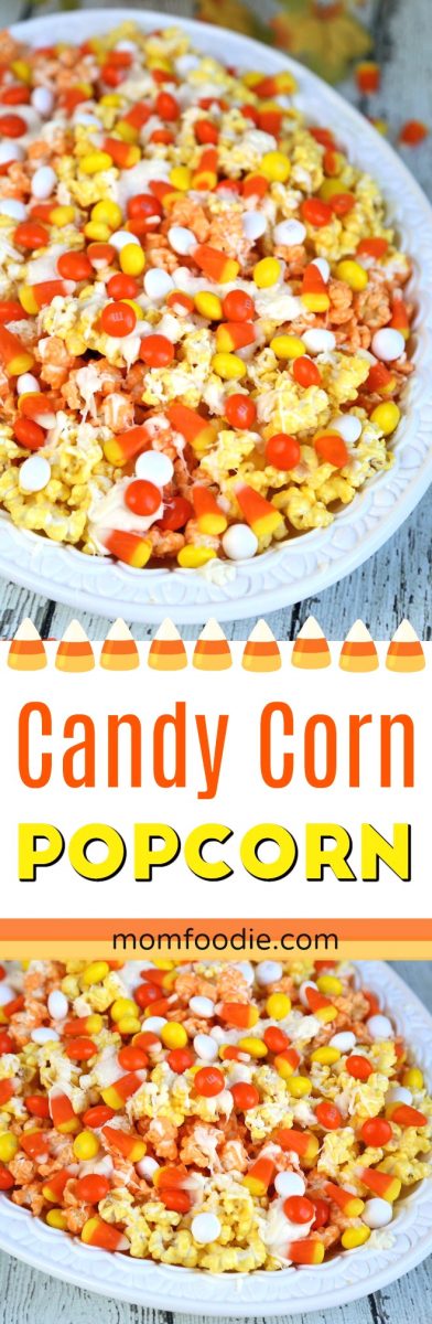 Candy Corn Popcorn recipe - Fall Snack Mix