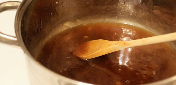 Canning Apple Pie Filling - making the filling sauce