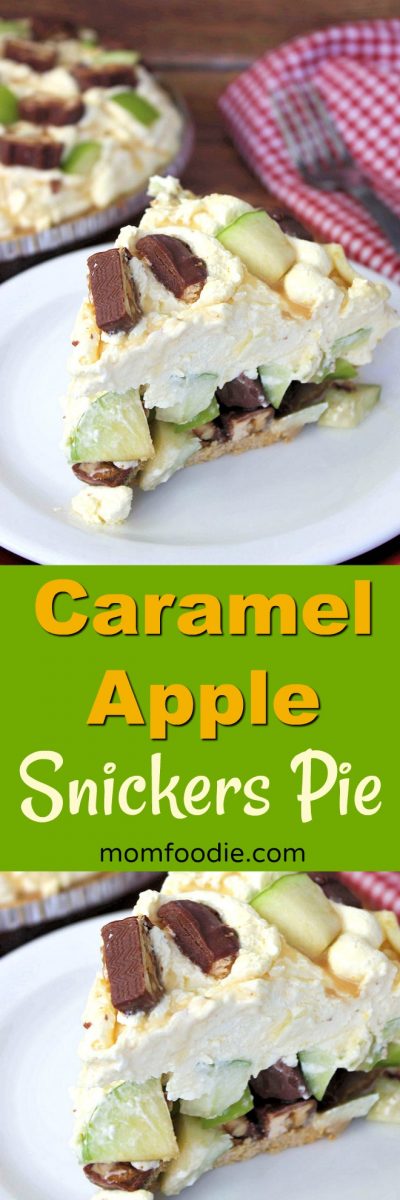 Caramel Apple Snickers Pie