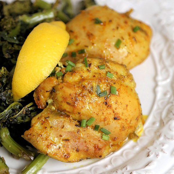 Cast Iron Chicken Thighs Recipe Baked Turmeric Chicken Thighs