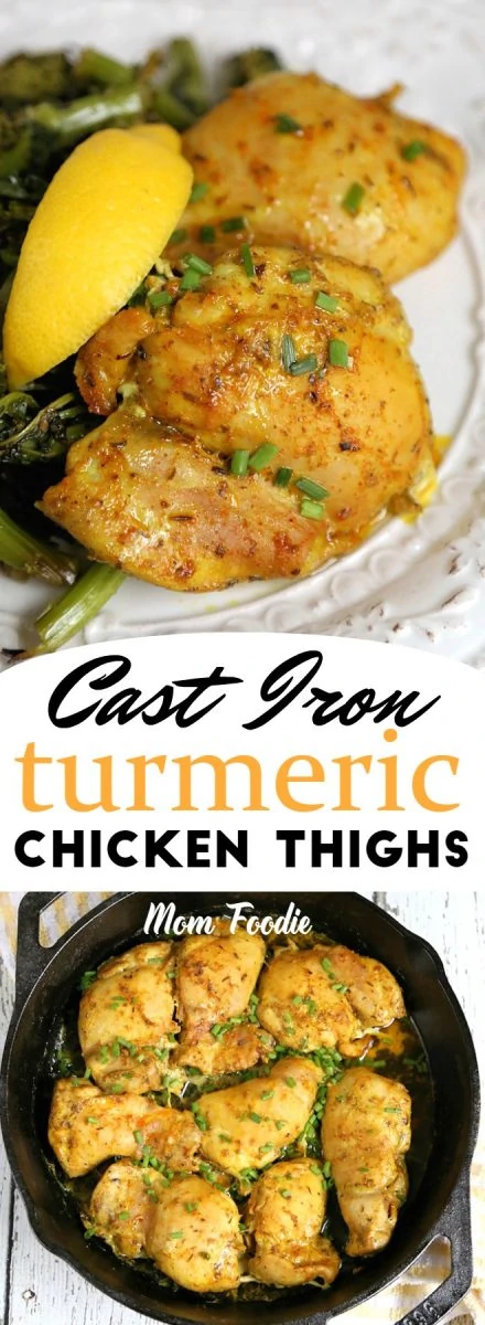 Cast Iron Chicken Thighs Recipe: Baked Turmeric Chicken Thighs