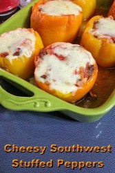 Cheesy Southwest Stuffed Peppers
