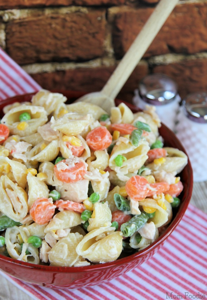 Chicken Pasta Salad with canned chicken