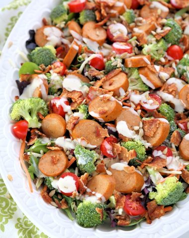 Chicken Sausage Bacon Ranch Salad