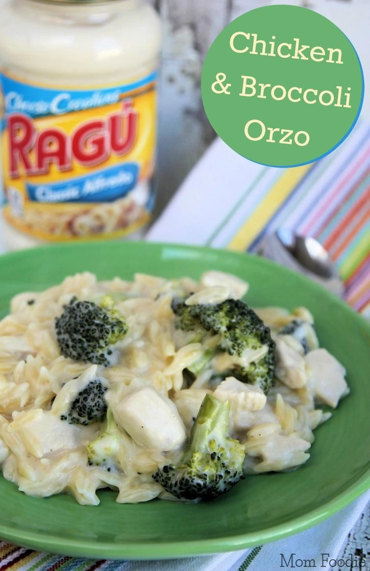 Chicken and Broccoli Alfredo Orzo One Pot Recipe