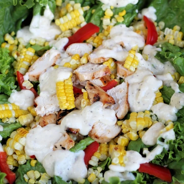 Chicken and Sweet Corn Salad Bowl