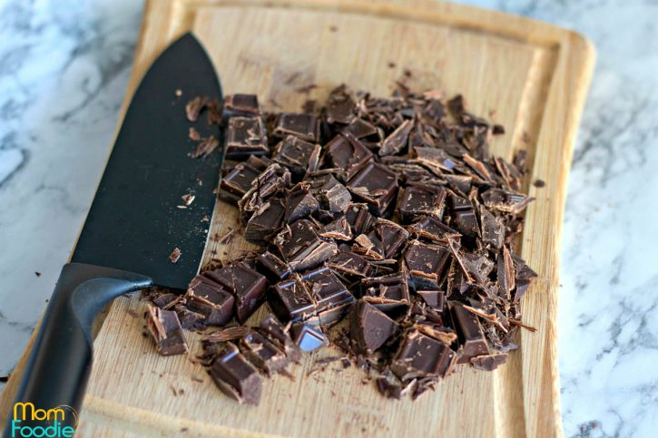 chop semi sweet chocolate