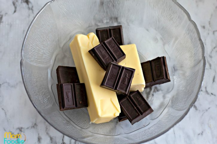 break up chocolate with butter