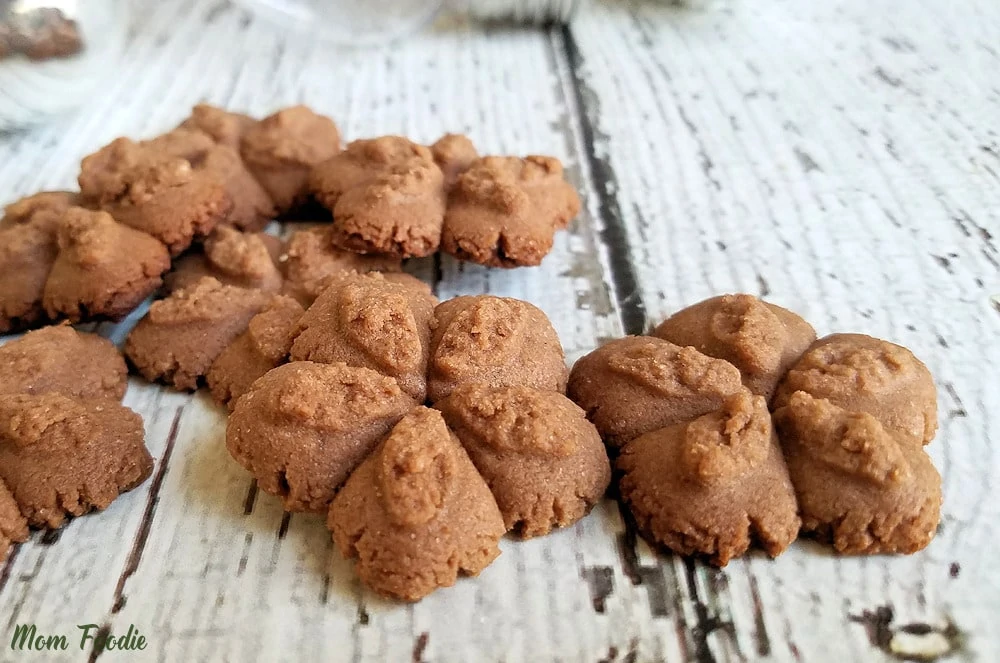 Chocolate Peanut Butter Spritz Cookies Recipe