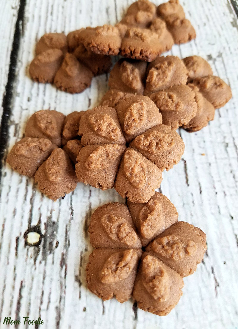 Chocolate Peanut Butter Spritz Cookies