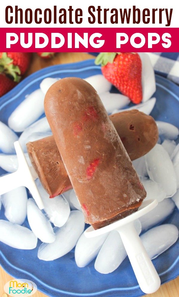 Chocolate Strawberry Pudding Pops