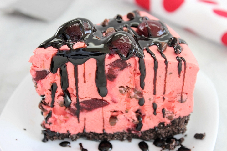 Chocolate covered cherry no-bake cheesecake recipe