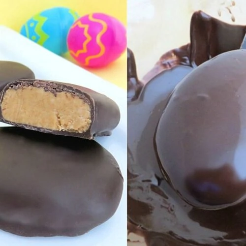 Making Chocolate peanut butter eggs