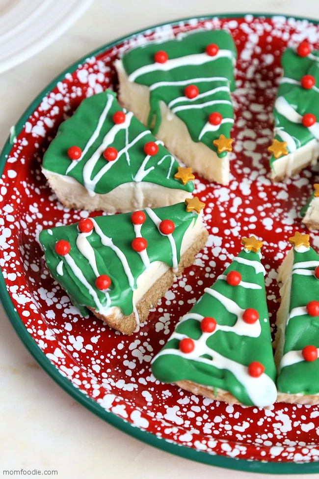 Christmas Tree Cheesecakes