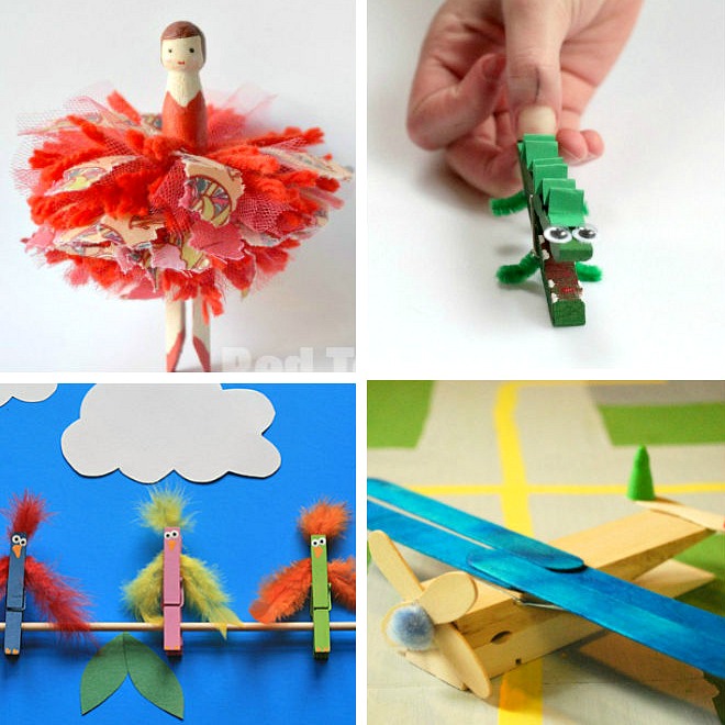 Clothespin Crafts Kids