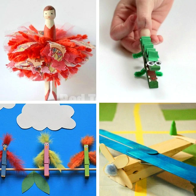 Clothespin Crafts for Kids - 16 Fun Crafts Kids Will Love Playing with too!