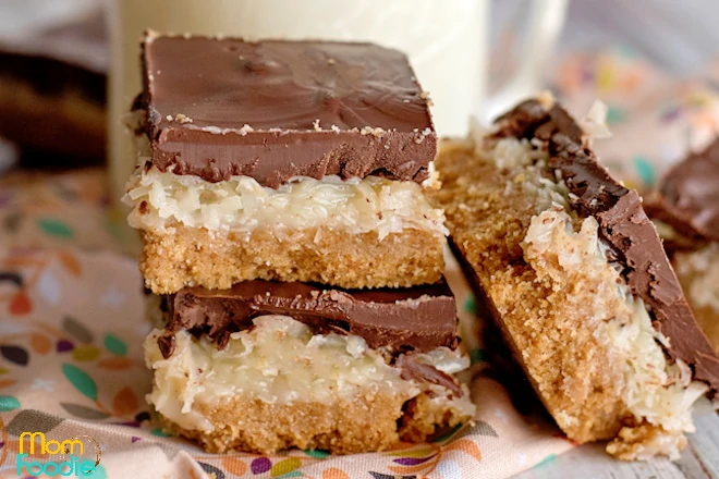 Chocolate Coconut cookie bars