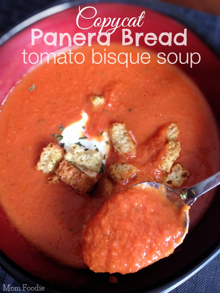 Copycat Panera Bread Tomato Bisque Soup Recipe