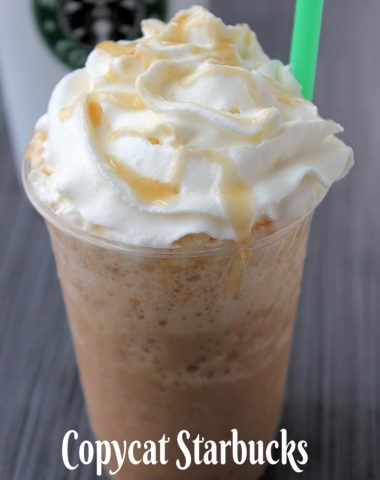 Copycat Starbucks Caramel Frappuccino