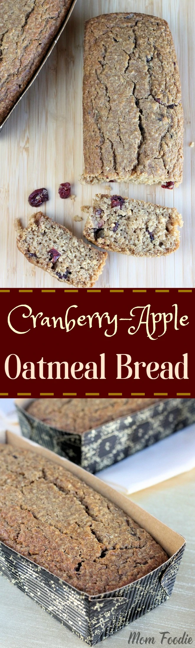 Cranberry Apple Oatmeal Bread