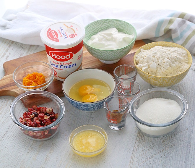 Cranberry Orange Donuts ingredients