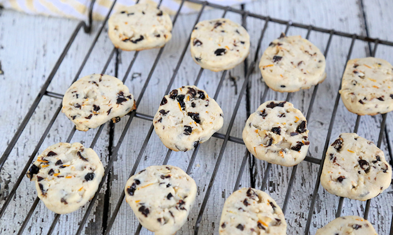 Cranberry Orange Shortbread Cookies recipe