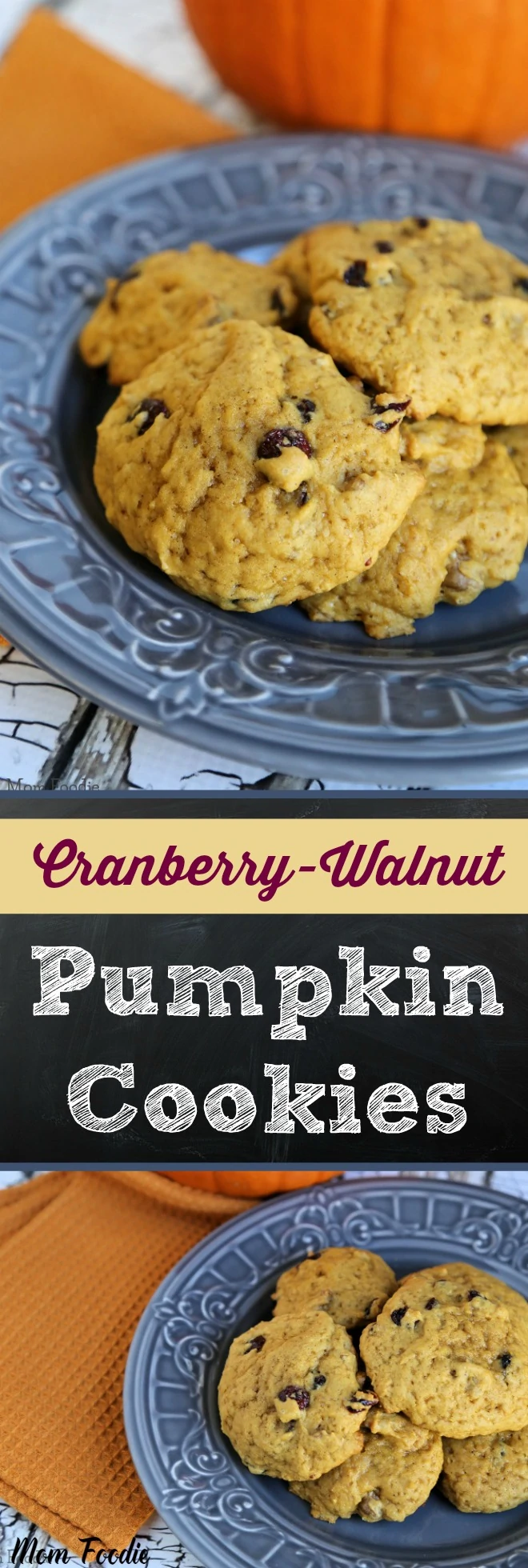 Cranberry Walnut Pumpkin Cookies