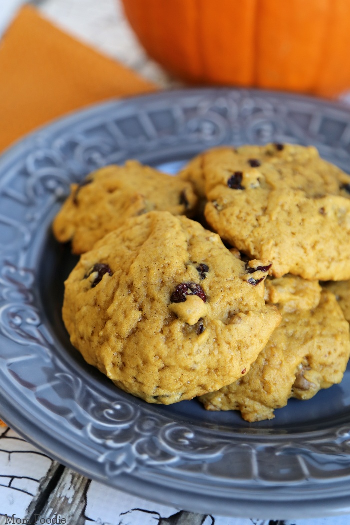 Cranberry Walnut Pumpkin Cookies Recipe Mom Foodie