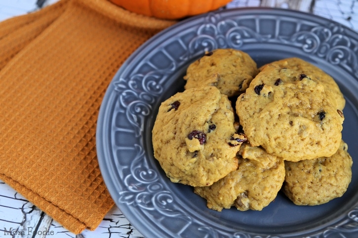 Cranberry Walnut Pumpkin Cookies Recipe Mom Foodie