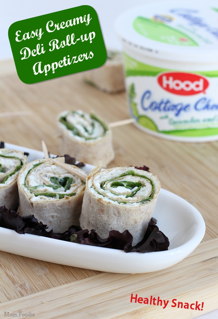 Creamy Cottage Cheese Deli Roll-up Appetizers