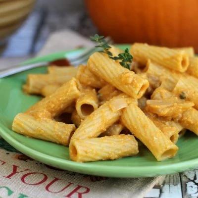 Creamy Pumpkin Pasta Recipe -Vegan