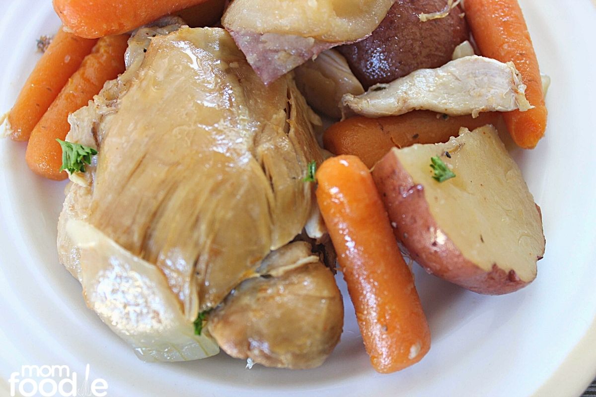 Crock Pot Chicken Thighs with Potatoes and Carrots