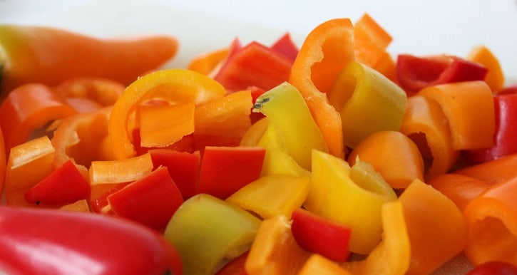 Crockpot Spaghetti Sauce chopped peppers