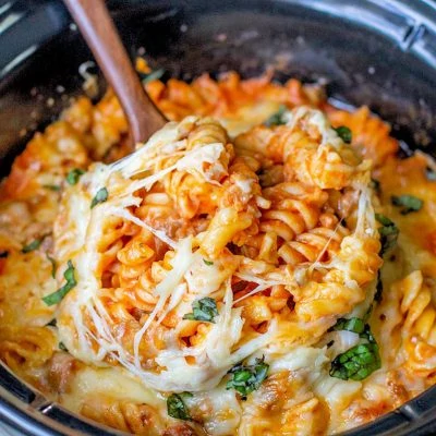 Crock Pot Pizza Casserole