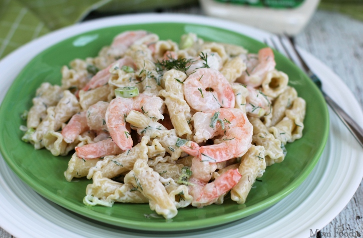 Cucumber Ranch Shrimp Pasta Salad Recipe