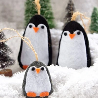DIY Penguin ornaments