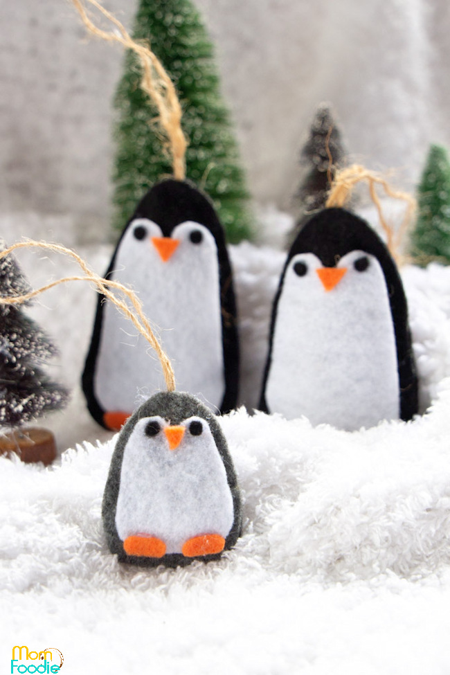 DIY Penguin ornaments